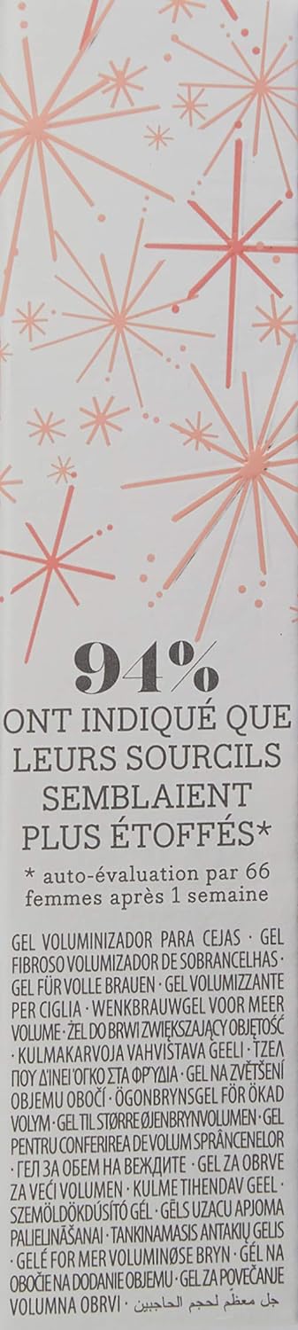 Benefit Gimme Brow+ Volumizing Fiber Gel, #3 Medium Neutral Light Brown, 0.05 Fl Oz