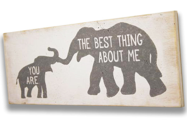 You Are The Best Thing About Me Wood Nursery Wall Sign