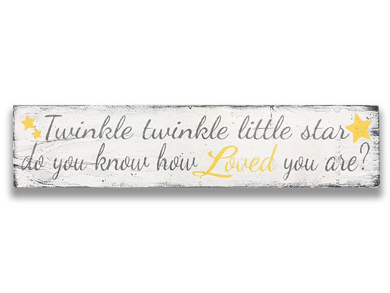 Twinkle Twinkle Little Star Boys Nursery Sign
