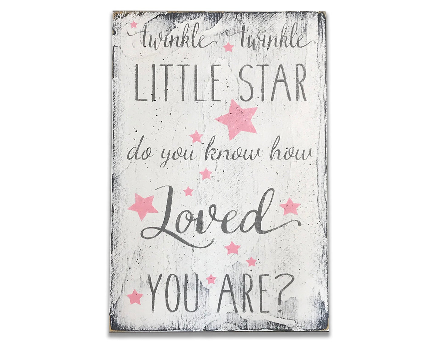 Twinkle Twinkle Little Star Girls Nursery Sign