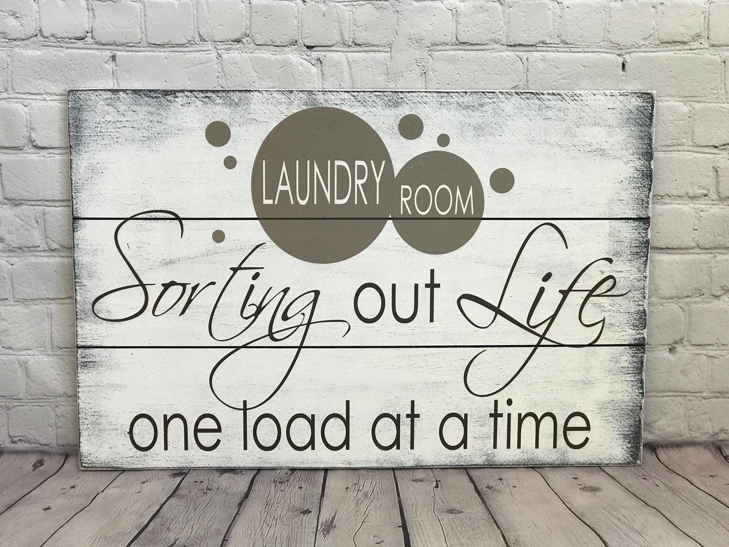 Sorting Out Life One Load At A Time Laundry Room Sign