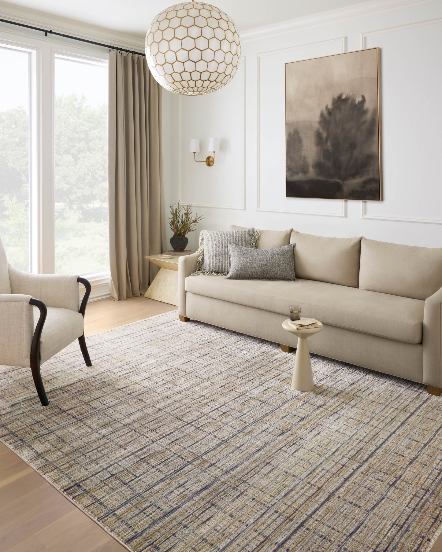 Soho Rug- Pebble / Charcoal