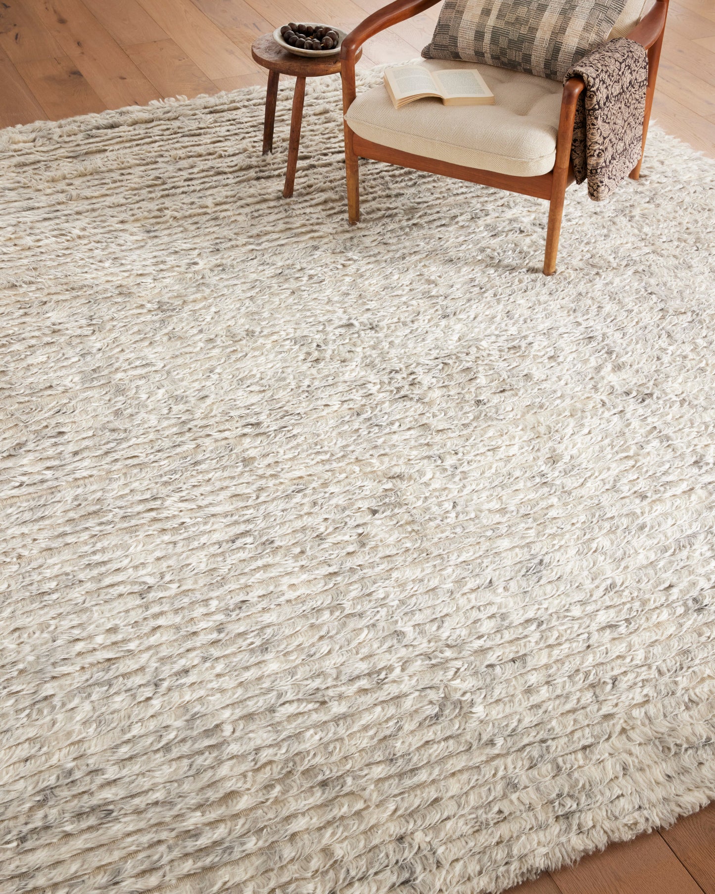 Amber Lewis Woodland 01 Silver Rug