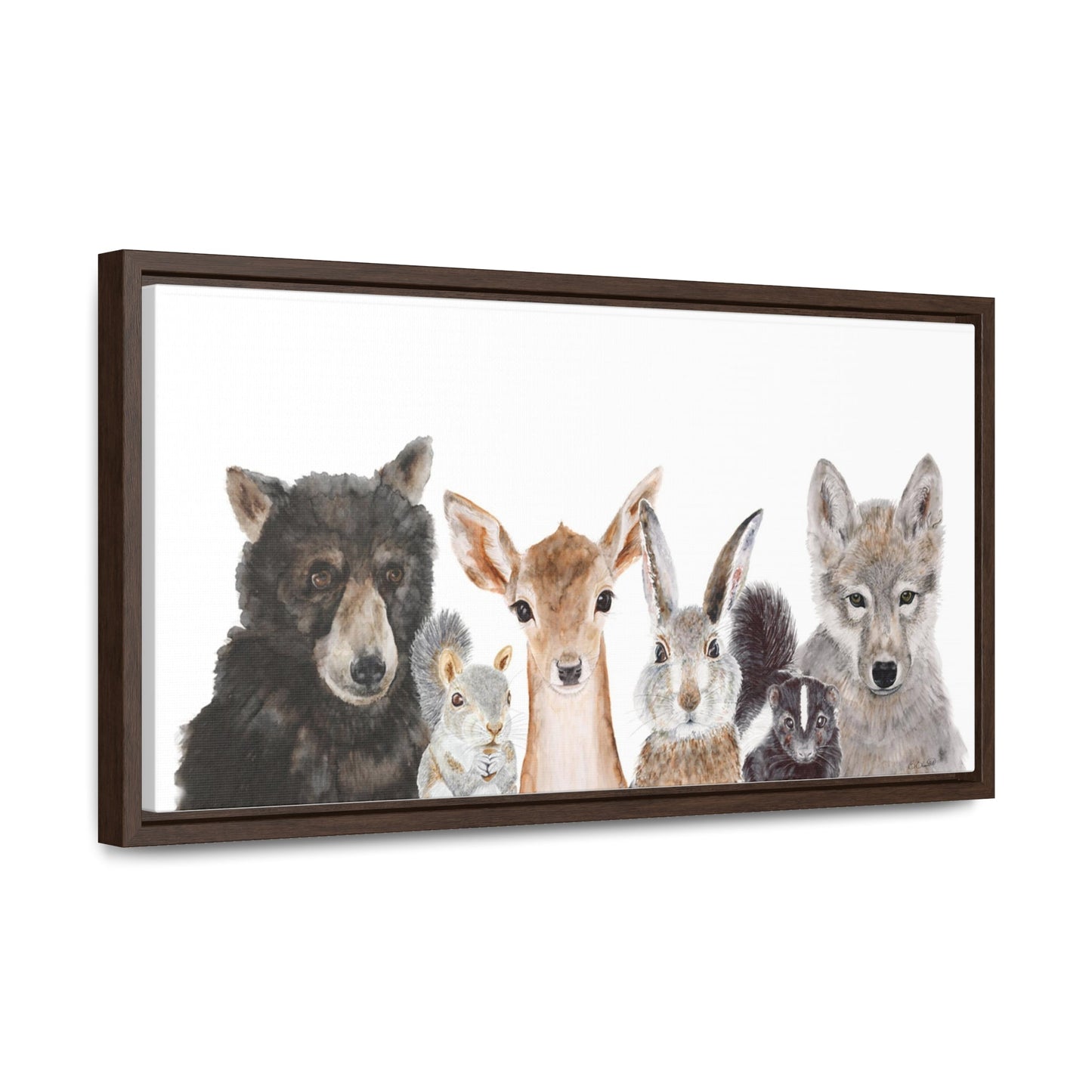 Woodland Baby Animal Group - Panoramic Nursery Decor