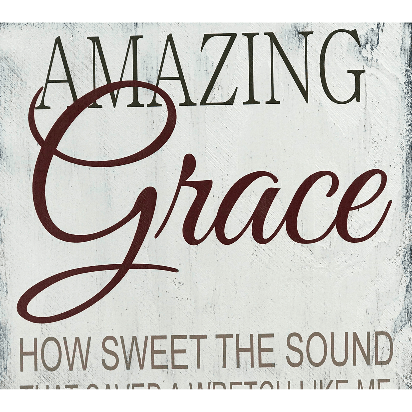Amazing Grace 3 pc Wood Set Christian Wall Decor