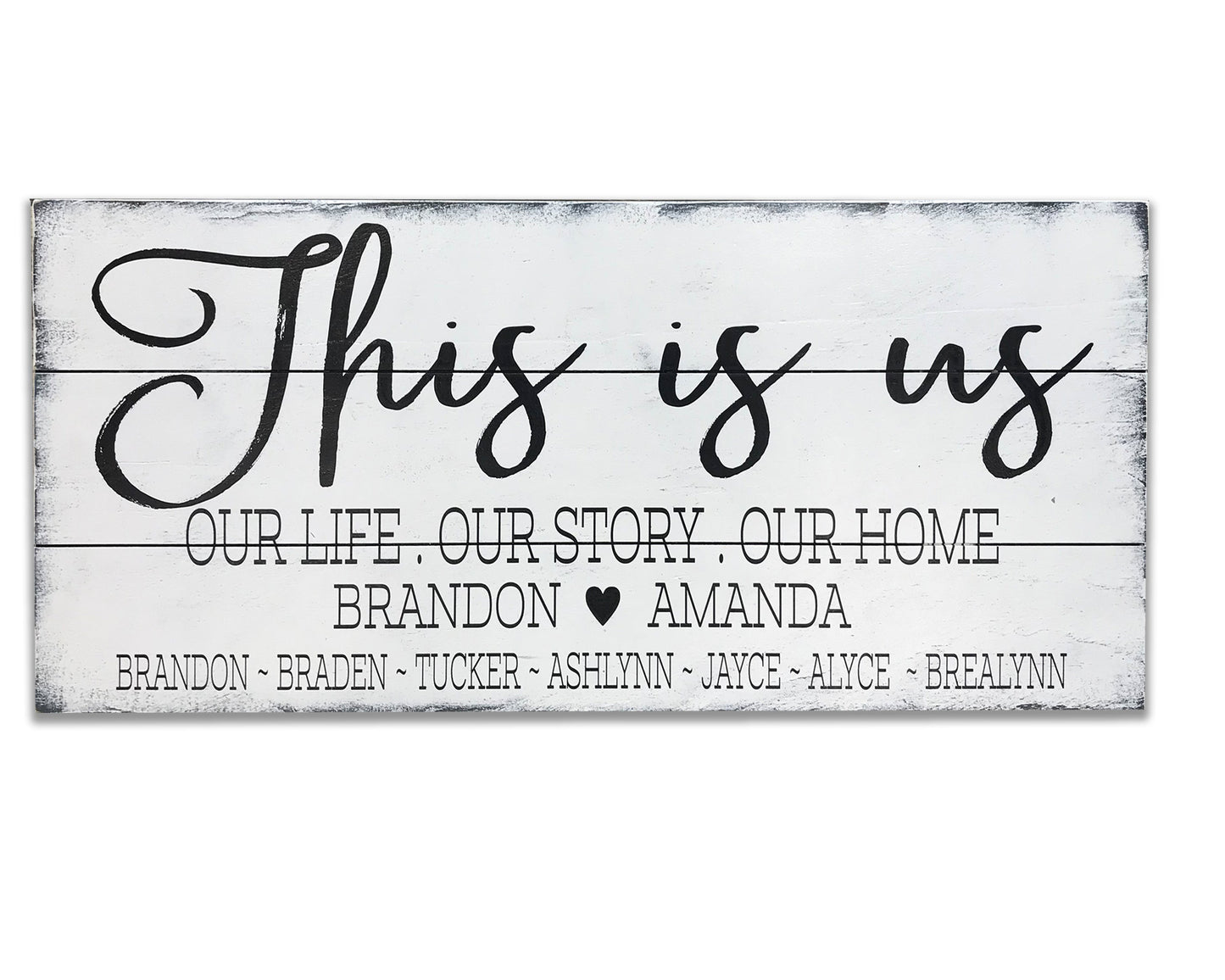 This Is Us Wood Wall Sign Personalized Name Sign
