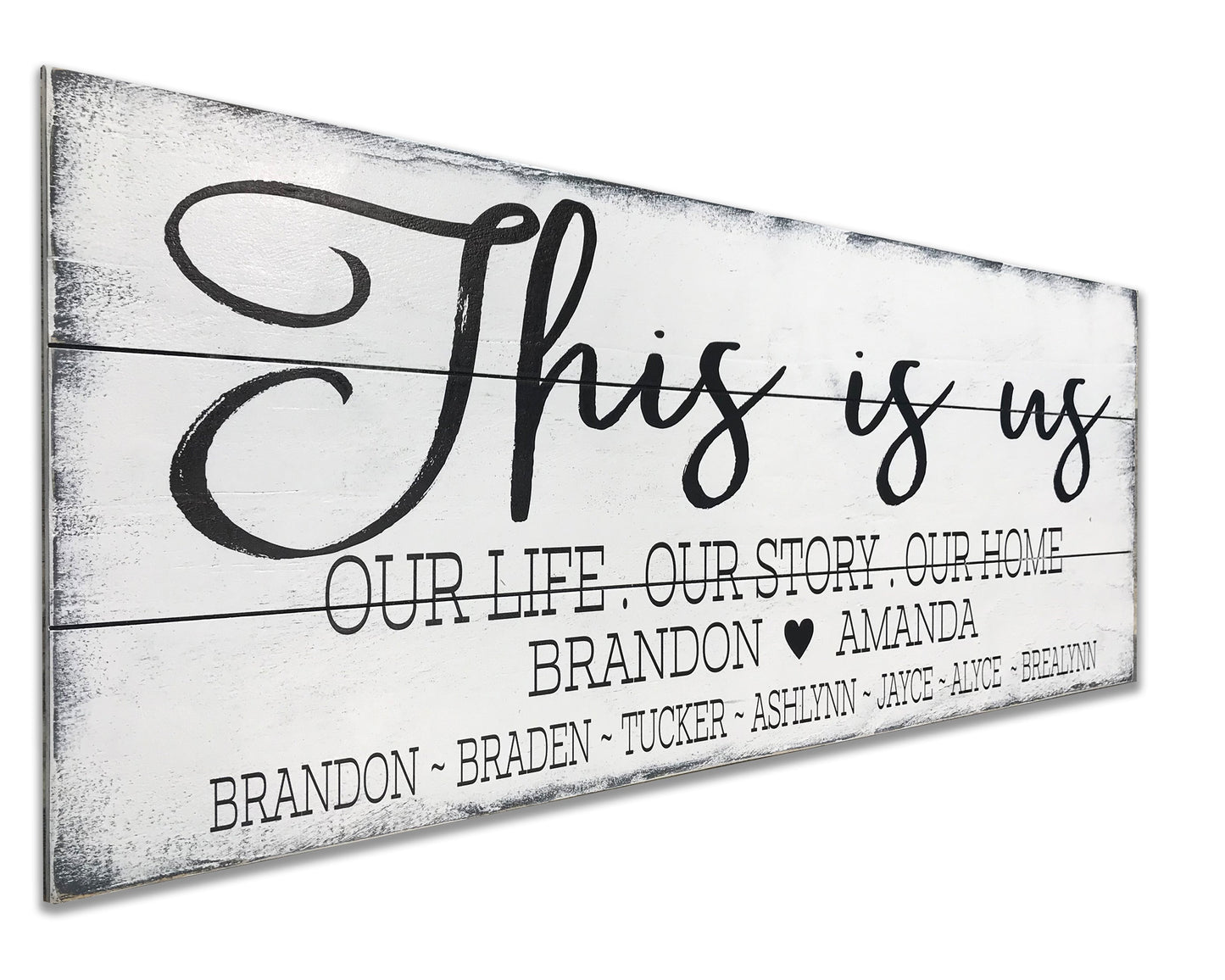 This Is Us Wood Wall Sign Personalized Name Sign