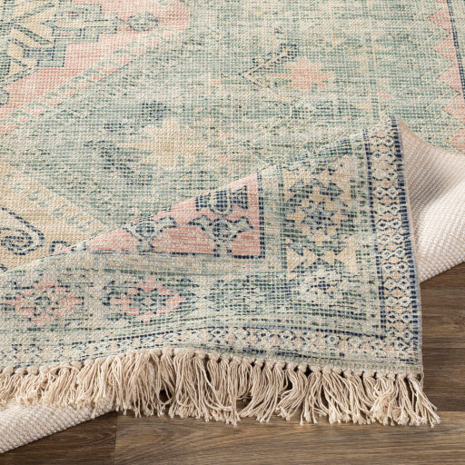 Zainab Rug - ZAI2316 - Sage and Dark Green