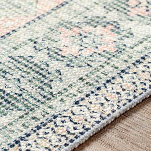 Zainab Rug - ZAI2316 - Sage and Dark Green